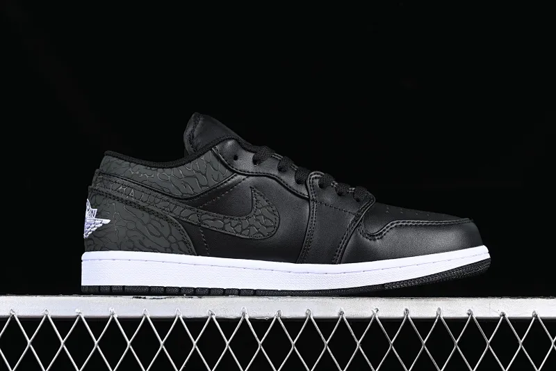 All categories Air Jordan Jordan series basketball shoes Air Jordan 1 Low Z version Air Jordan 1 Low AJ1 Joe 1 all black burst pattern low-top cultural casual sneakers FB9907-001